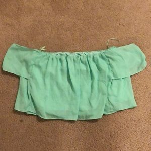 Off the shoulder Crop top